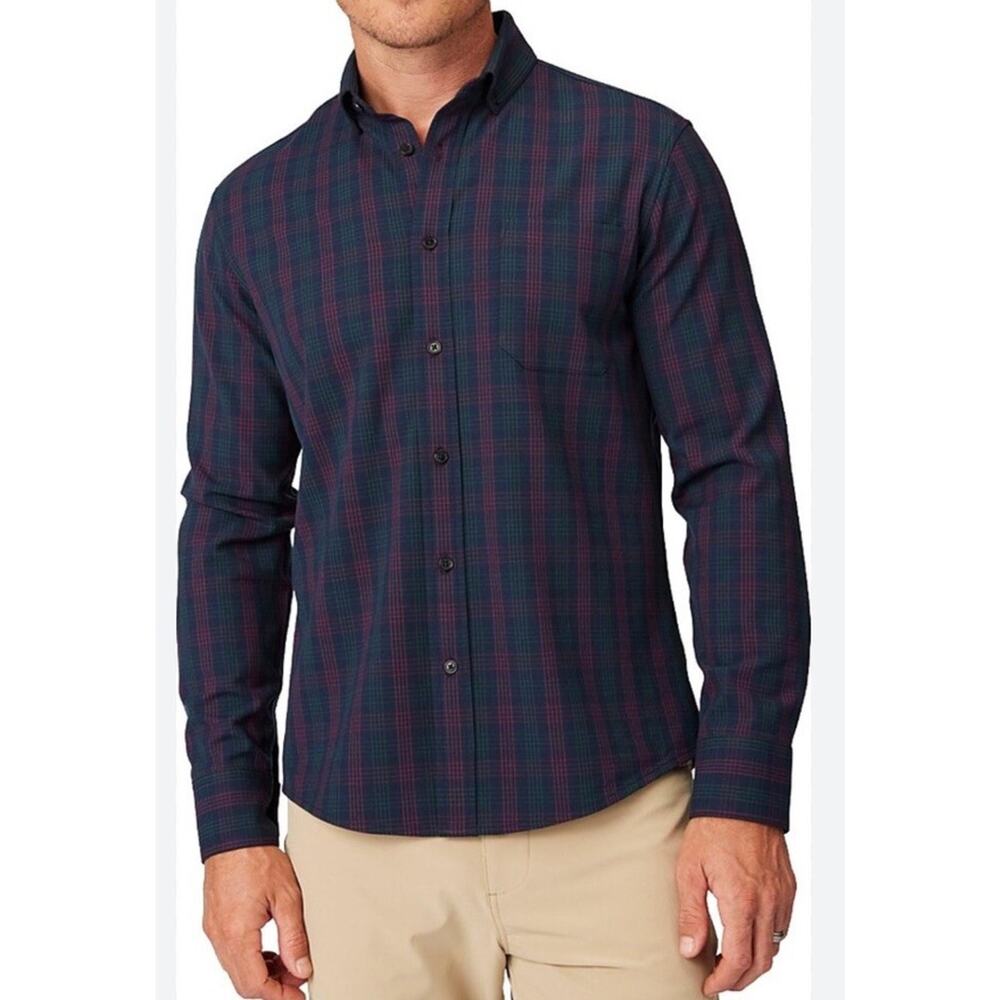 Mizzen+Main Bundle set of 2 Men’s Dress Shirt Plaid Button Down Large L - Picture 8 of 8